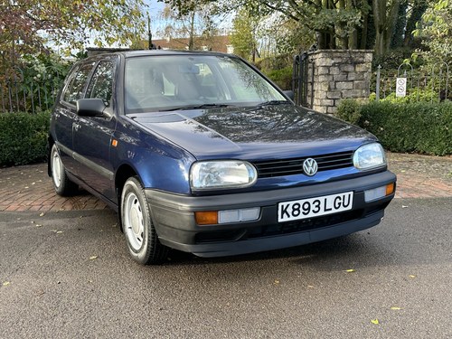 1993 VW VOLKSWAGEN GOLF 1.8 CL MK3 5DR BLUE JUST 10,000 MILES! For Sale