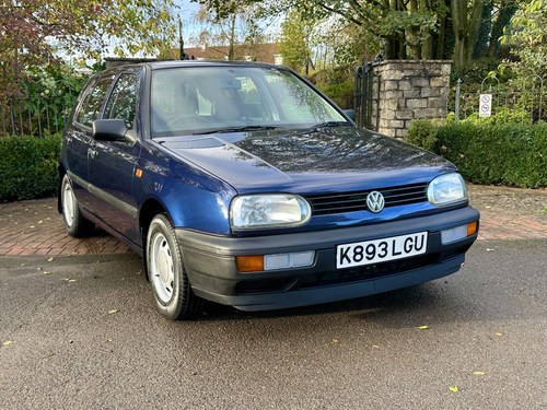 1993 VW VOLKSWAGEN GOLF 1.8 CL MK3 5DR BLUE JUST 10,000 MILES! In vendita