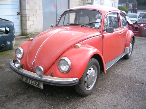 1972 Volkswagen 1300 Beetle Project Vehicle For Sale