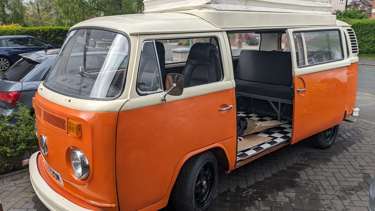 Orange Type2 Vw Rear 1974 Volkswagen Type 2 Orange Manual, 4 speed Right Hand Drive in ...