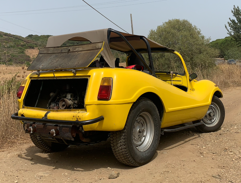 1974 Volkswagen Buggy Yellow Manual 4 speed Right Hand Drive in Milano Italy For Sale Car Classic