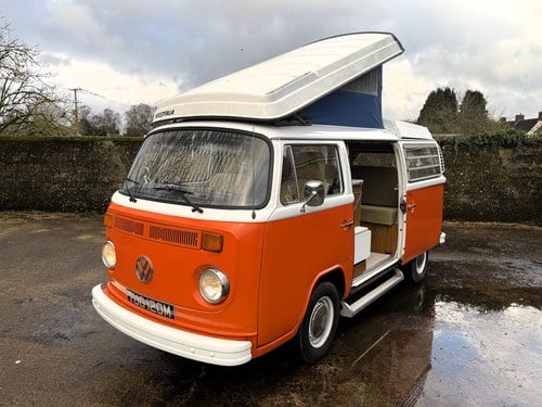 1974 Volkswagen Type 2 Bay Window Westfalia 4-berth camper VERKAUFT