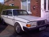 1992 Volvo 240 estate 5 speed manual towbar project For Sale