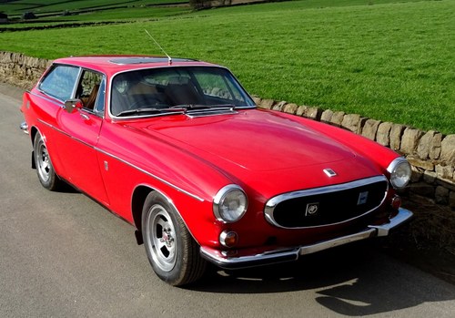 1971 VOLVO 1800 ES BRIGHT RED, TAN LEATHER, SUN ROOF, MANUAL. For Sale