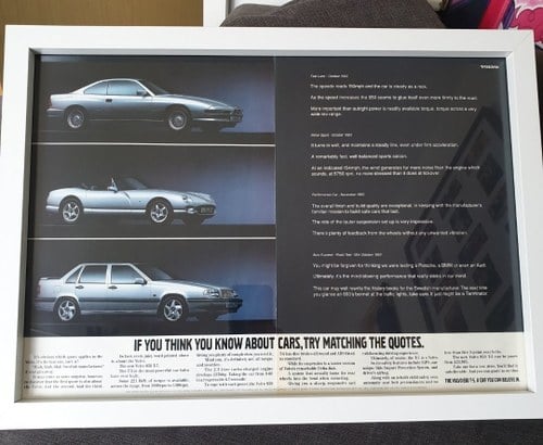 1994 Original Volvo 850 Advert For Sale