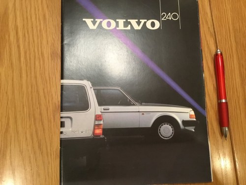 1984 Volvo 240 range brochures SOLD