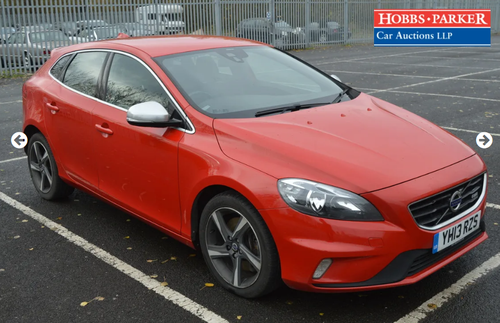 2013 2012 Volvo V40 R-Design D3 77,131 Miles for auction 17th For Sale by Auction