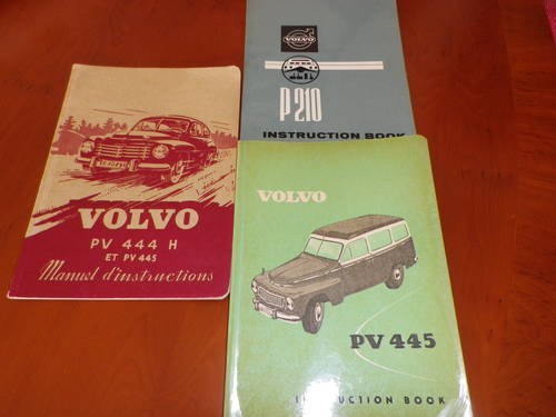 Genuine Volvo Handbooks For Sale