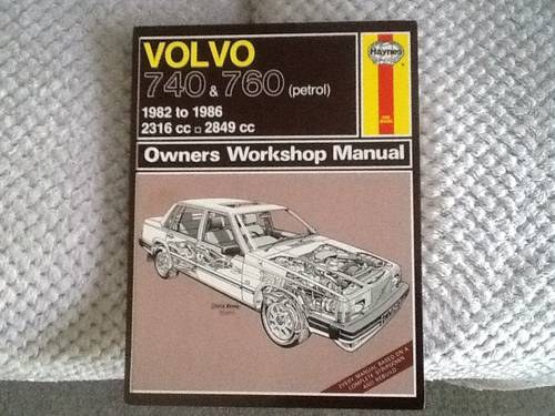 1982 VOLVO Haynes workshop manual In vendita