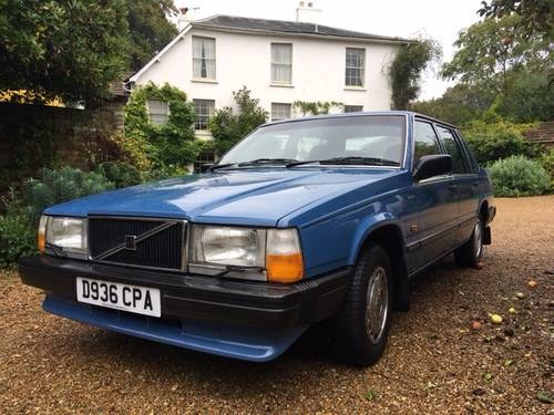 1987 Volvo 740GL, saloon, immaculate, 82th miles SOLD
