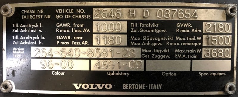 1977 Volvo 264
