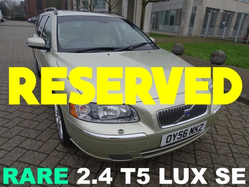 2006 VOLVO V70 2.4 T5 LUX SE GEARTRONUIC AUTO VERKAUFT