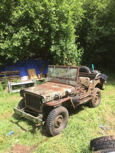 1943 willys jeep been in the brambles for 25 years SOLD