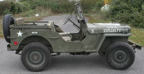 1945 Willys MB Jeep, 2,200 cc For Sale by Auction