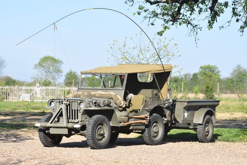 1943 Willys Overland Motors Jeep MB with Bantam trailor For Sale by Auction