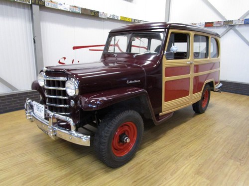 1951 Willys Overland Jeep Station Wagon Woody Look In vendita