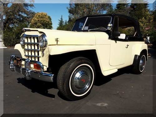 1950 Willys Jeepster = clean and solid Yellow  $24.9k For Sale