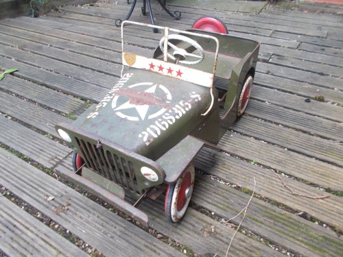 1950 WILLYS JEEP UNRESTORED TRIANG METAL ALL ORIGINAL VERY RARE For Sale