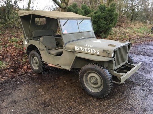 1942 WILLYS MB MILITARY JEEP SOLD