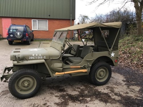 1944 WILLYS MB MILITARY JEEP SOLD