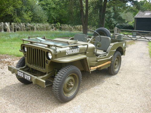 1942 Willys Jeep chassis number MB129759 SOLD