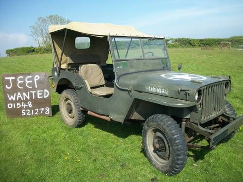 wanted willys jeep, ford or hotchkiss