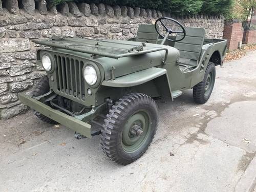 OCTOBER AUCTION. 1946 Willy's Jeep For Sale by Auction