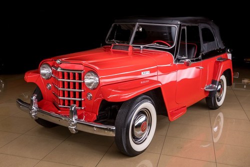 1950 Willys Jeepster Convertible Restored Rare 6-cyls $34.9k For Sale