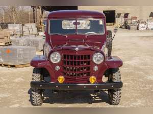 1951 Willys Jeep Pickup 4X4 Pick Up Truck Restored Burgundy For Sale (picture 2 of 12)