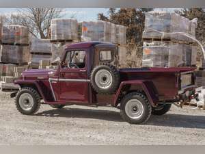 1951 Willys Jeep Pickup 4X4 Pick Up Truck Restored Burgundy For Sale (picture 4 of 12)