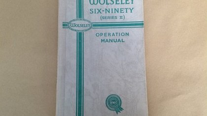 Wolseley 6/90 MK2 Handbook - Original Hardback Edition.