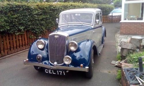 **OCTOBER ENTRY** 1936 Wolseley 12/48 For Sale by Auction