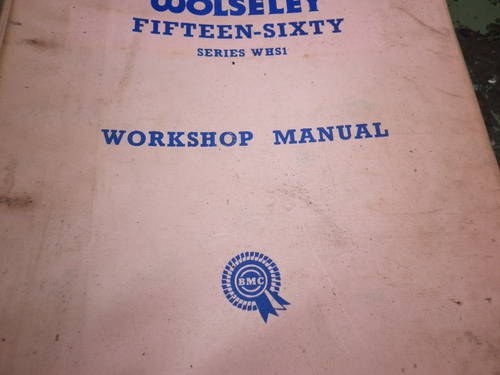Workshop Manual For Sale