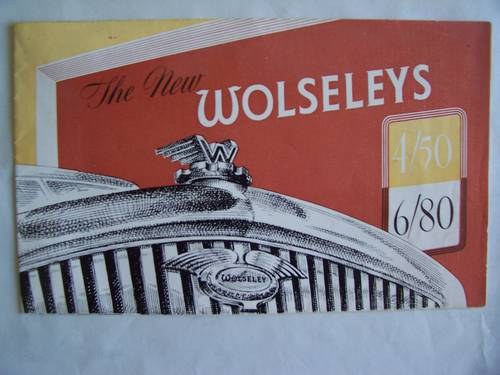 1948 WOLSELEY 6/80 & 4/50 SALES LEAFLET VENDUTO