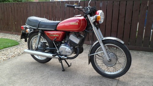 1982 Classic Yamaha 200cc two stroke twin In vendita