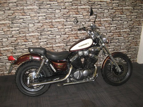 1991 H-reg Yamaha 535 Virago finished in maroon and cream For Sale