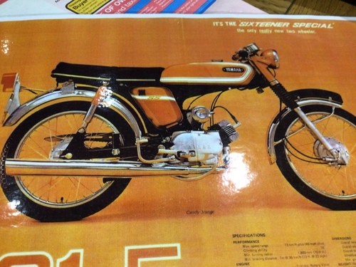1973 Yamaha fs1e totally original 100% 1600 miles from new In vendita