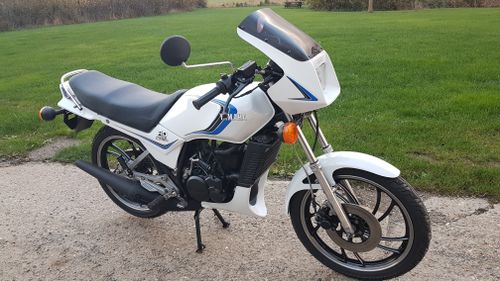 Picture of Yamaha RD125LC rare 46W Mk1 model. Number 128 produced