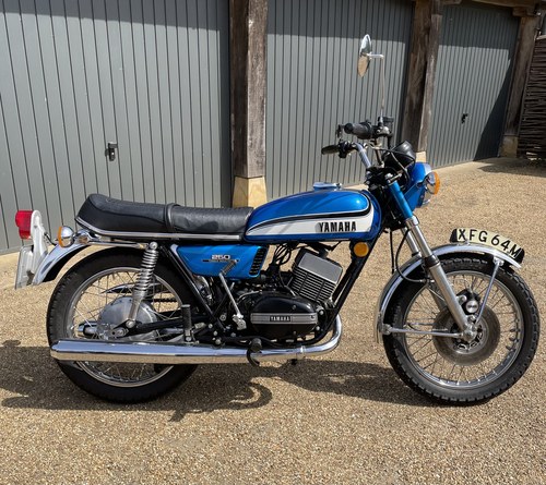 1973 Yamaha RD250 original UK bike with 2,200 miles from new