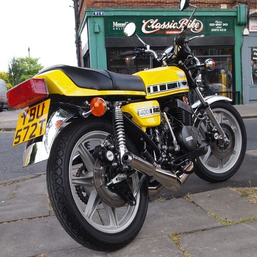1978 Yamaha RD400 Model D Series, Genuine UK Bike From New. VENDU