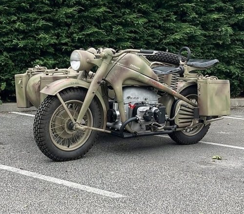 1943 ZUNDAPP Ks750 Side car A vendre