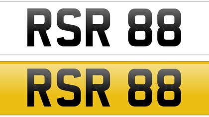 Registration Number 'RSR 88'