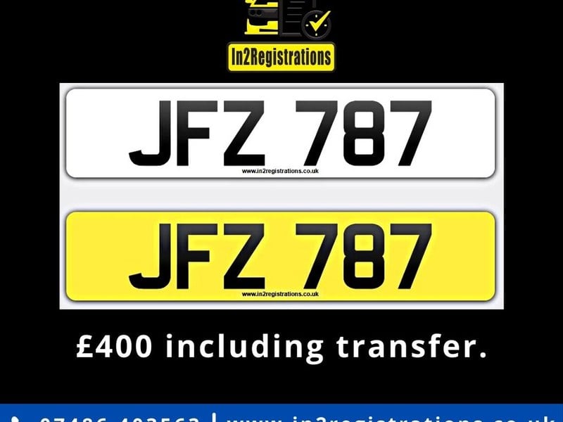 JFZ 787 Dateless 3x3 Number Plate.