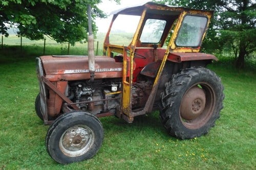 1972 MF135 IN WORKING CLOTHES GREAT MECHANICS SEE VID CAN DROP SOLD