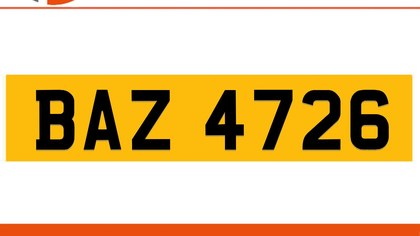 BAZ 4726 Private Number Plate On DVLA Retention Ready To Go