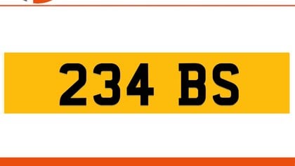 234 BS Private Number Plate On DVLA Retention Ready To Go