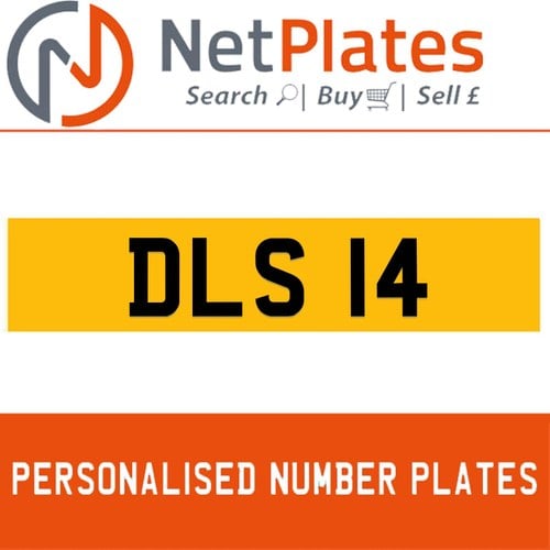 DLS 14 Private Number Plate On DVLA Retention Ready To Go For Sale