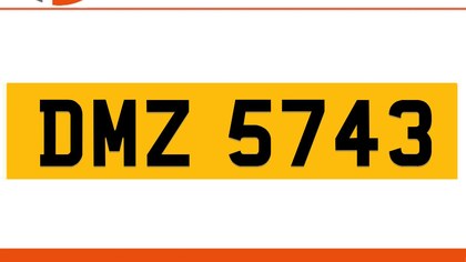 DMZ 5743 Private Number Plate On DVLA Retention Ready To Go