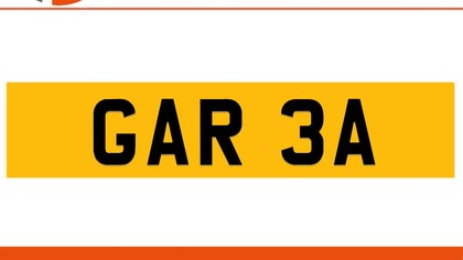 GAR 3A Private Number Plate On DVLA Retention Ready To Go