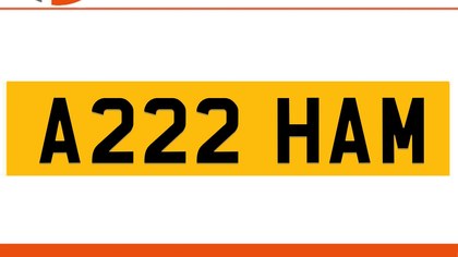 A222 HAM Private Number Plate On DVLA Retention Ready To Go